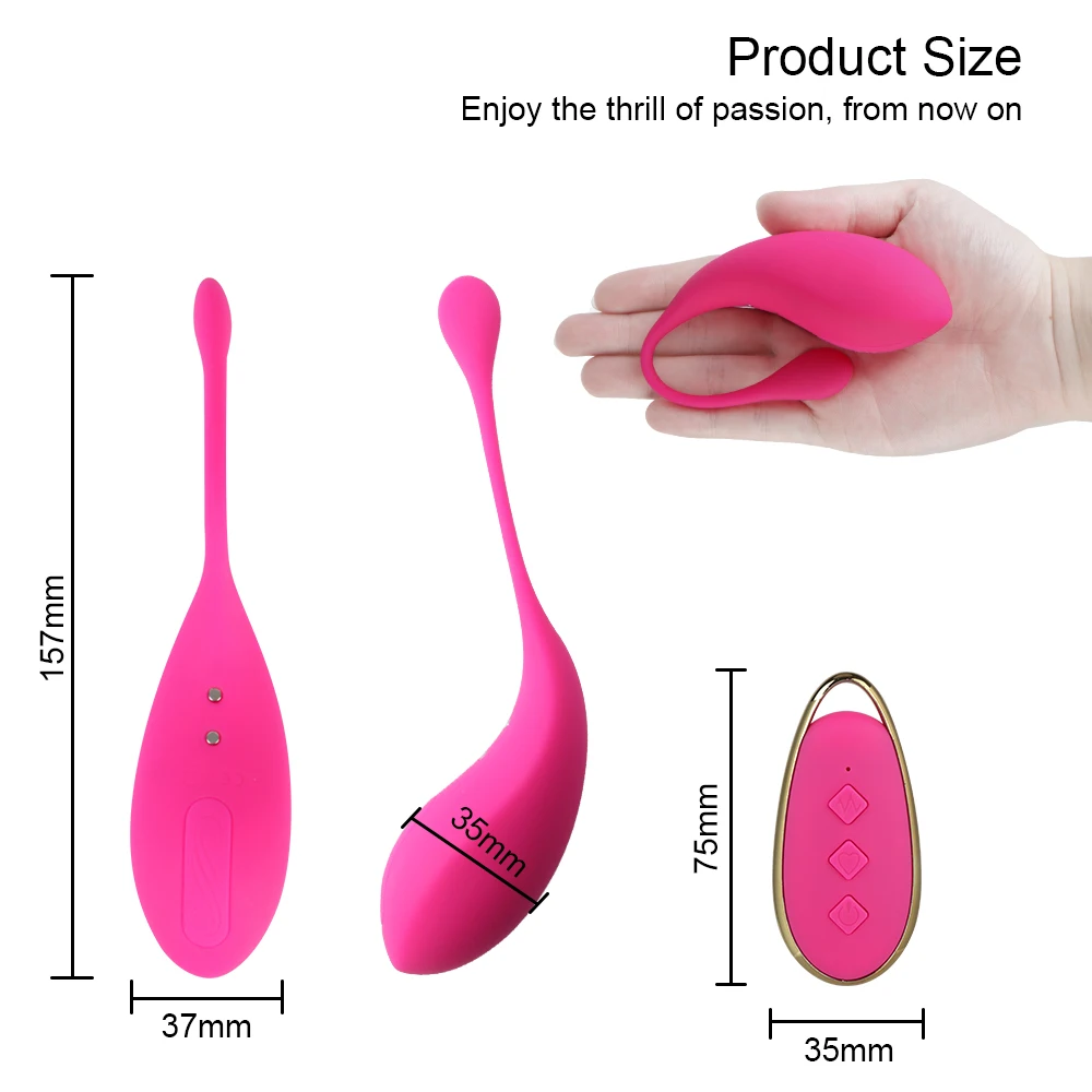 Jump Sex Toys Powerful Kegel Balls Love Egg Wireless Remote Control Vibrating Egg Female Wearable G-Spot Vibrator