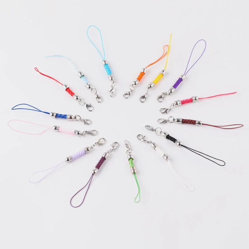 20PCS Keychain Rope With Jump Ring Lanyard Lariat Strap Cord For Making DIY Keyring Pendant Accessories Wholesale