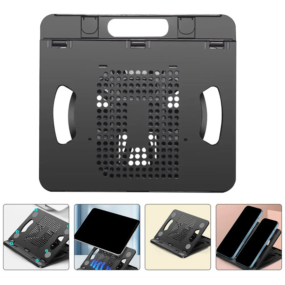 

Регулируемая складная подставка для ноутбука и планшета с 8 угловыми положениями, гладкими краями, нескользящая, с функцией отвода тепла