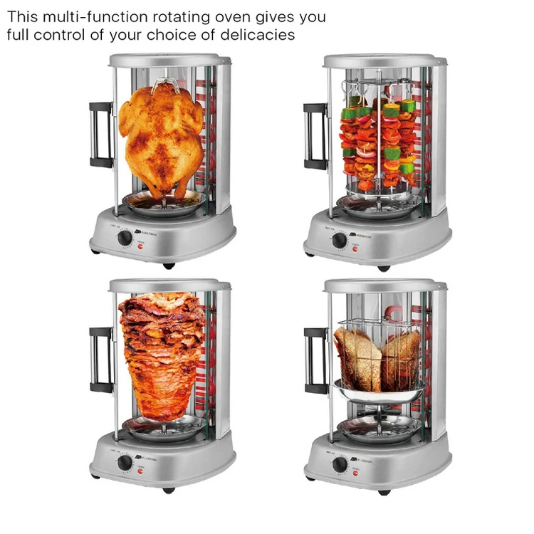 Home Chicken Rotisserie Rotating Oven Shawarma Machine Price