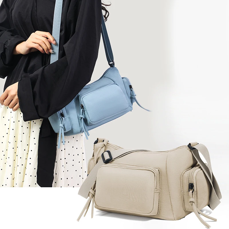 

Women Shoulder Bags Multi-Pockets Crossbody Bag Waterproof Sling Pack Work Commute Daypack Large Shopping Pouch Underarm Tote