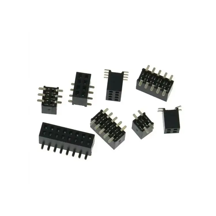 5Pcs Pitch 1.27mm SMD Double Row Pin Header Female PCB Connector 1.27 mm Pinheader Socket 2x3/4/5/6/7/8/10/12/15/20/30/40/50Pin