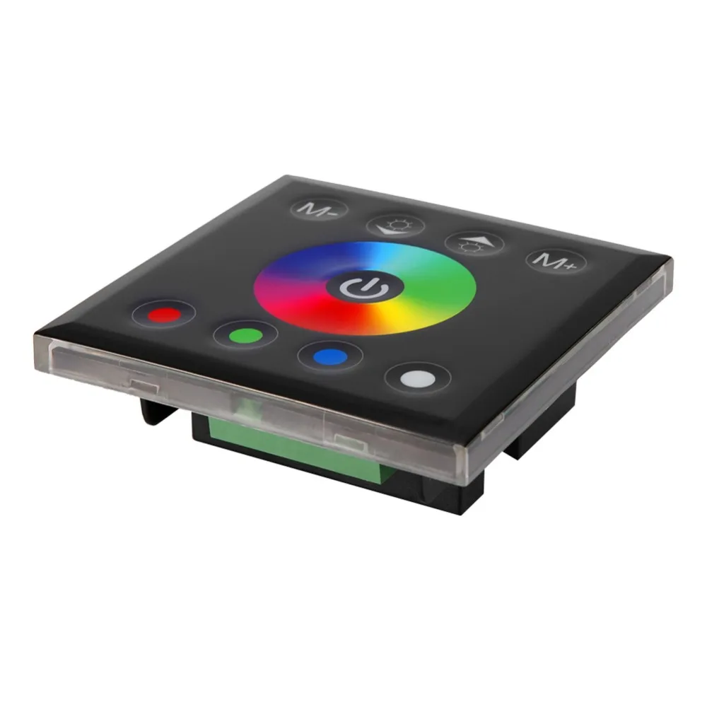 Capacitive Touch LED Touch Panel Controller 4 Channels 12-24V DC Input LED Strip Light Controller RGBW Dimmer Switch