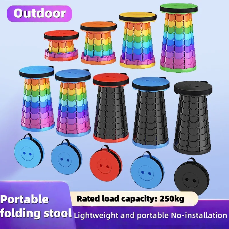 

Contraction Folding Chair, Adjustable Telescopic Type,outdoor Fishing And Camping,portable And Compact, Lightweight And Portable