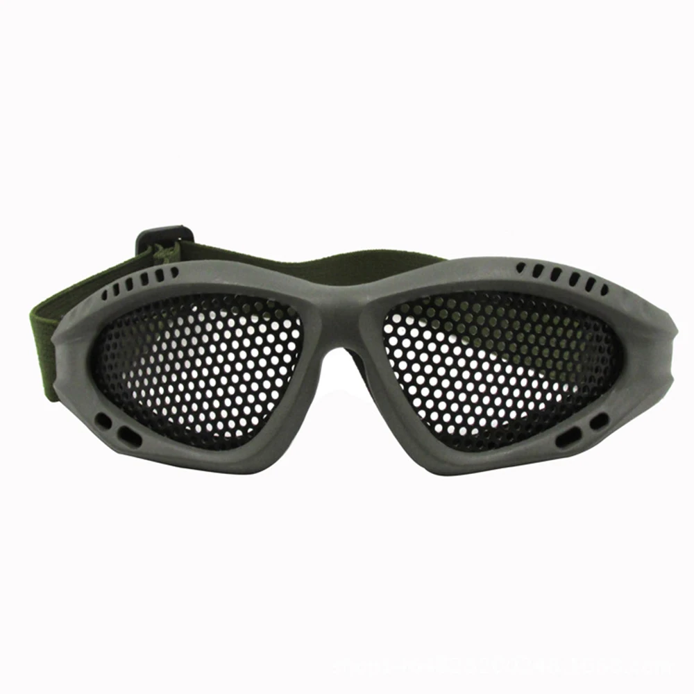 Mesh Airsoft Tactical Safety Goggles Glasses Face Eye Protection Mask Impact Resistant Glasses Protect Eyewear