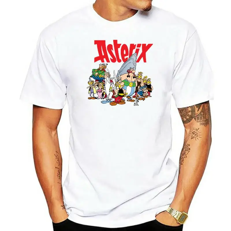 Fashion Men T Shirts Round Neck New Popular Asterix And Obelix The Gaul Cartoon Comic Men Black T-shirt S - 3xl