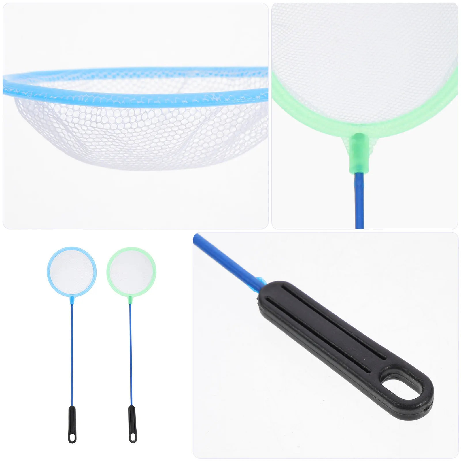 

10pcs Fishnet Handle Fish Net Sturdy Fishing Net for Aquarium Tank Goldfish Catch Release Portable Lightweight