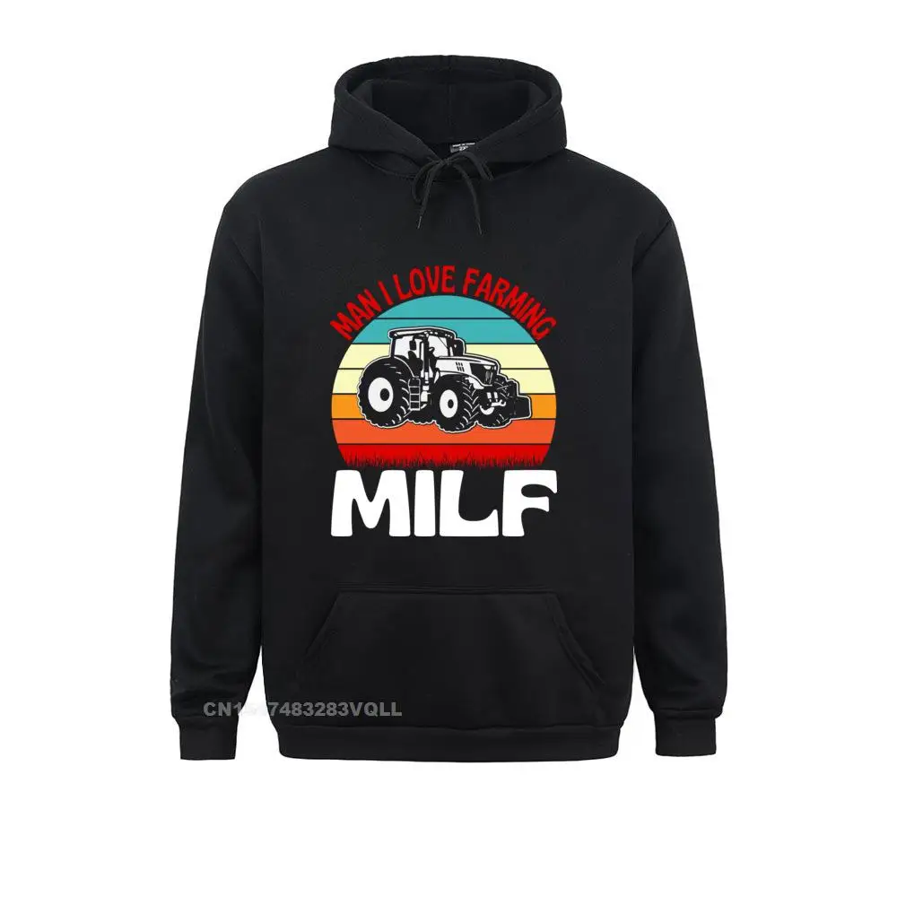 

Milf Man I Love Farming Sweatshirts Harajuku Hooded Pullover Hoodies Long Sleeve Fitted Personalized Sportswears Printed Young