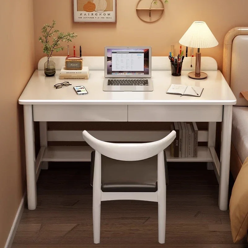 fe-Wooden Modern Office Desk Study Computer Gaming Standing Executive Bedroom Office Desk Drawer Escrivaninha Trendy Furniture