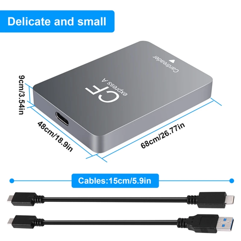 Cfexpress Type A Kaartlezer USB3.1 Gen2 Adapter 10Gbps Voor Windows XP Met Kabel Voor SLR