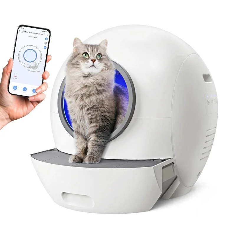 EU US warehouse shipping large automatic Cat Toilet Furniture auto smart intelligent self cleaning cat box