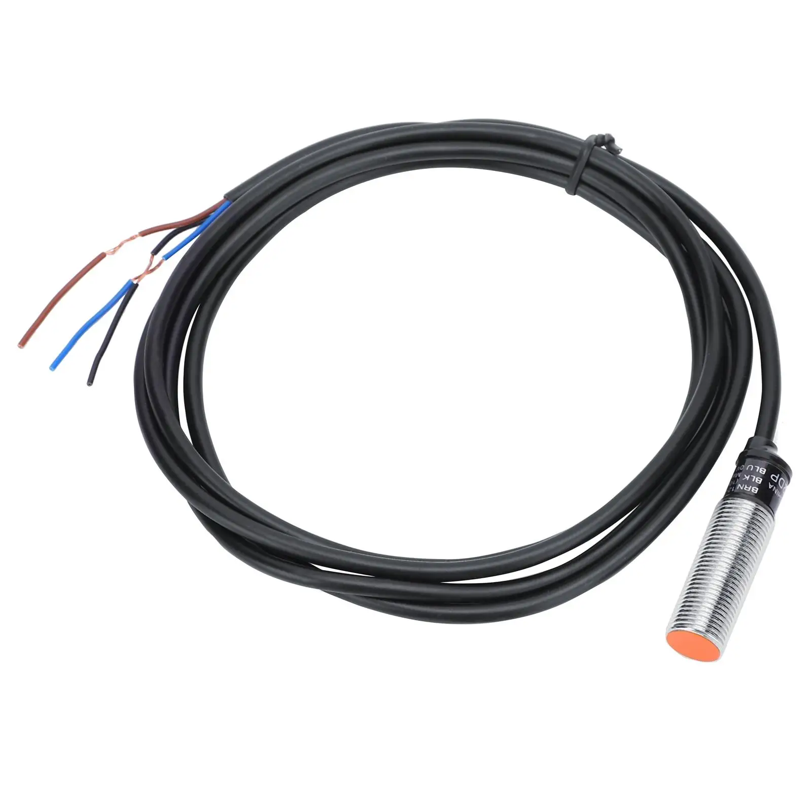 Waterproof Proximity Switch 3-Wire NPN NO Sensor PR12-2DP DC 12-24V 200mA 50/60Hz for Reliable Detection