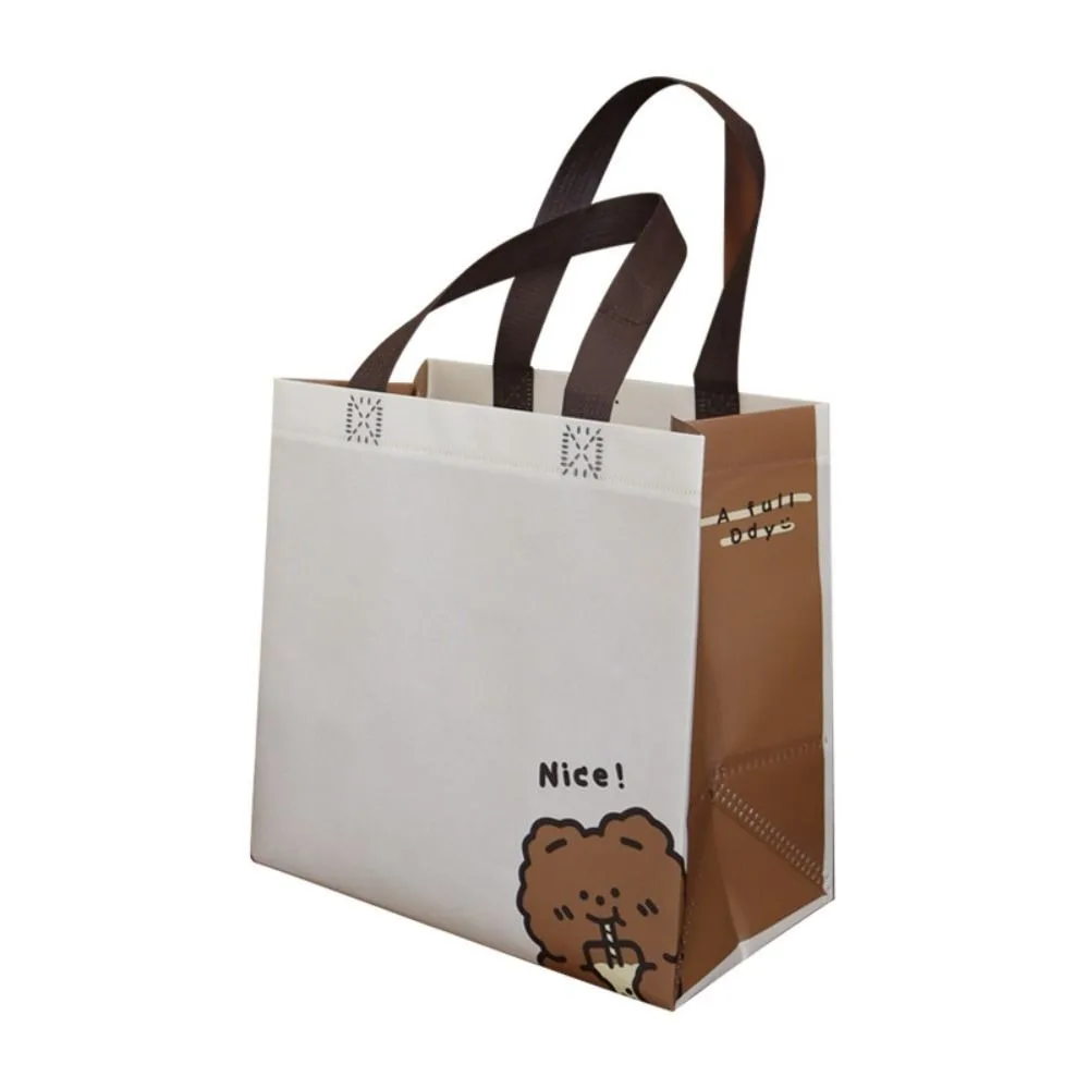 

2024 Non-woven Fabric Shopping Bag Large Capacity Casual Underarm Bag Waterproof Trendy Reusable Bag Party