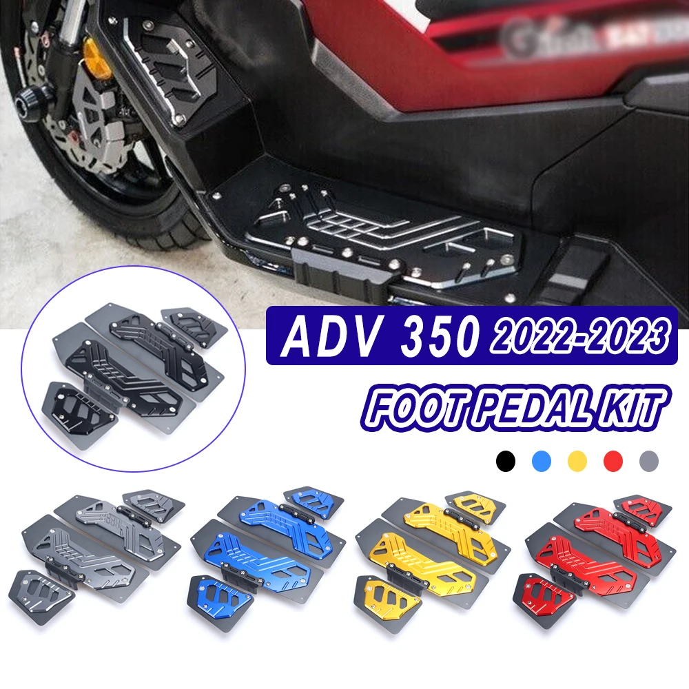 ADV350 Accessories Motorcycle New Footpads Foot Pegs Pedals for Honda ADV-350 ADV 350 2022 2023 Foot Rest Pads 5 Color Aluminum