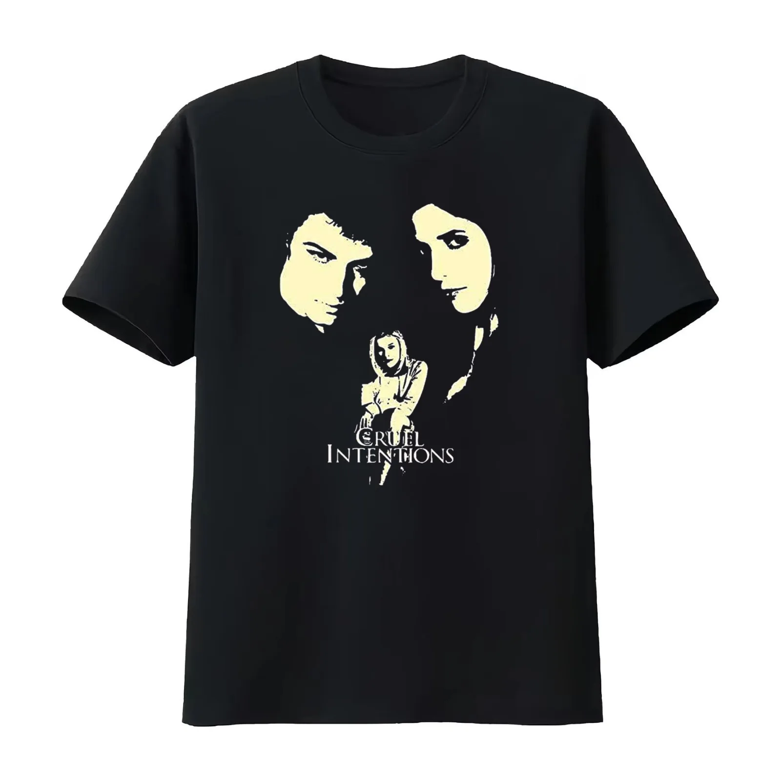 Cruel Intentions T-Shirt Summer Casual Cotton Tee Oversized Streetwear Tops Vintage Graphic Print Loose Fit Short Sleeve