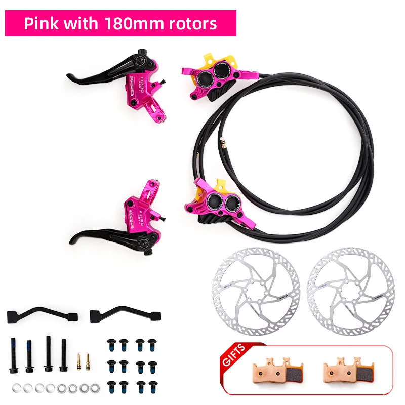 2025 ONIRII IIIPRO R2X4 MTB hydraulische schijfrem 4-zuiger interne kabel Quick Release MTB-remklauw voor MTB, klimmen, AM, XC NIEUW