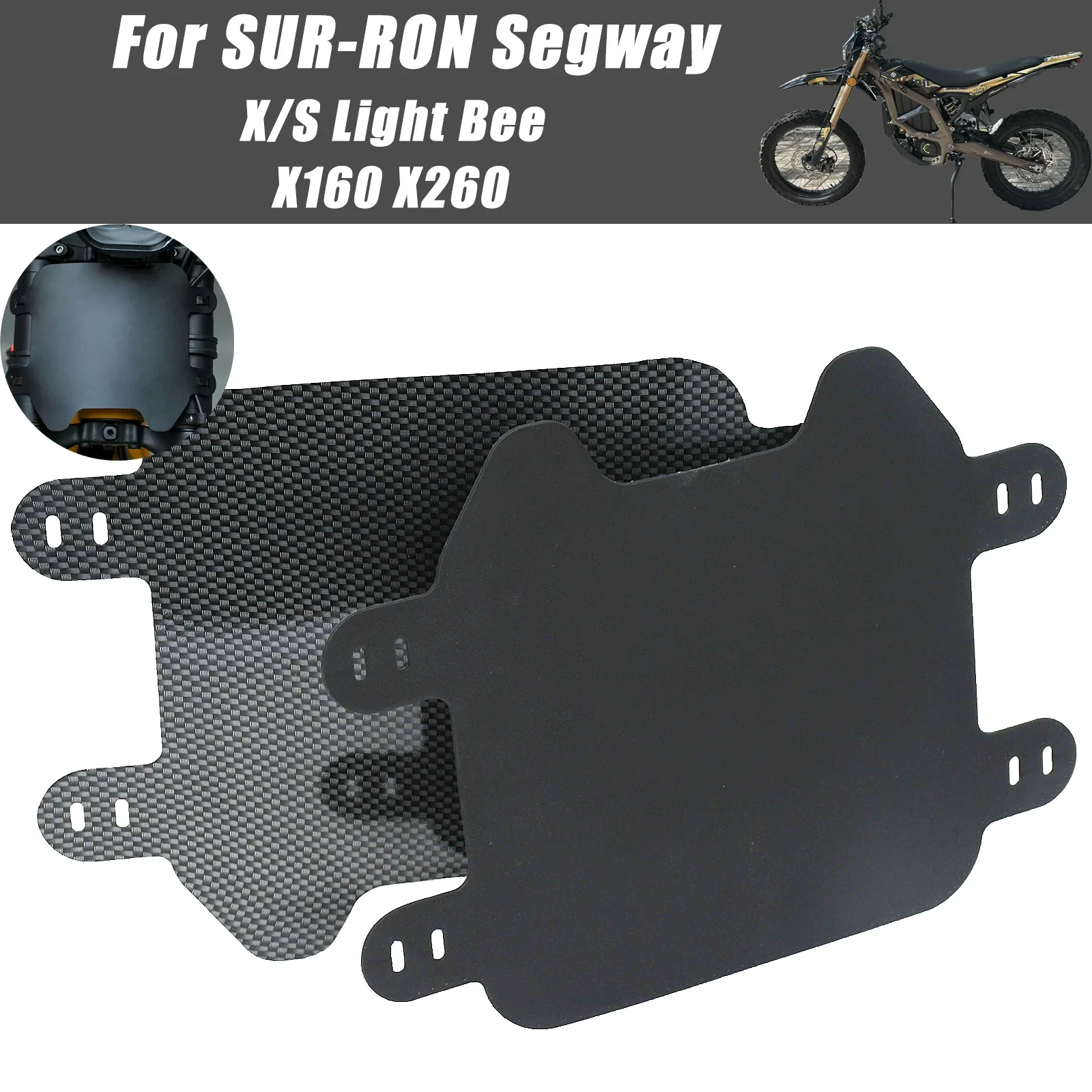 Universal Front License Plate For Surron Light Bee X S Talaria Sting MX Segway X160 X260 Electric Motocross Number Plate