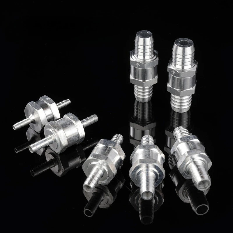 Aluminum Alloy Hose Barb Check Valve, Gas One-Way Valve, Automotive Diesel Fuel Non-Return Valve