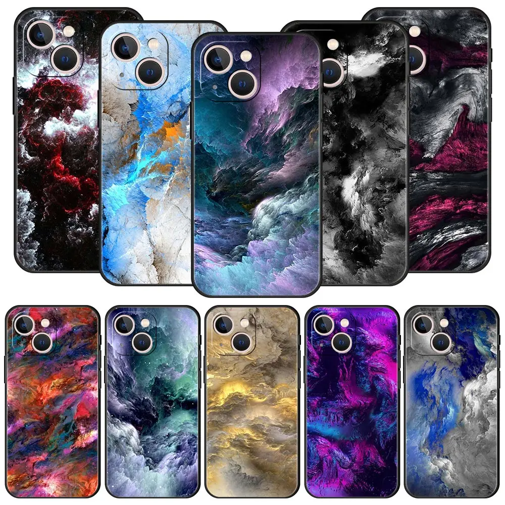 Ink wash starry sky galaxy Phone Case For Samsung Galaxy S26 S25 S24 S23 S22 S20 Ultra S21 FE 5G S10 Plus TPU Shockproof Cover