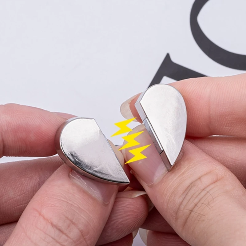 10 par kształtu serca Kurtyna magnetyczna Magnesy Kurtyna Zamknięcie do biura .Y5GA