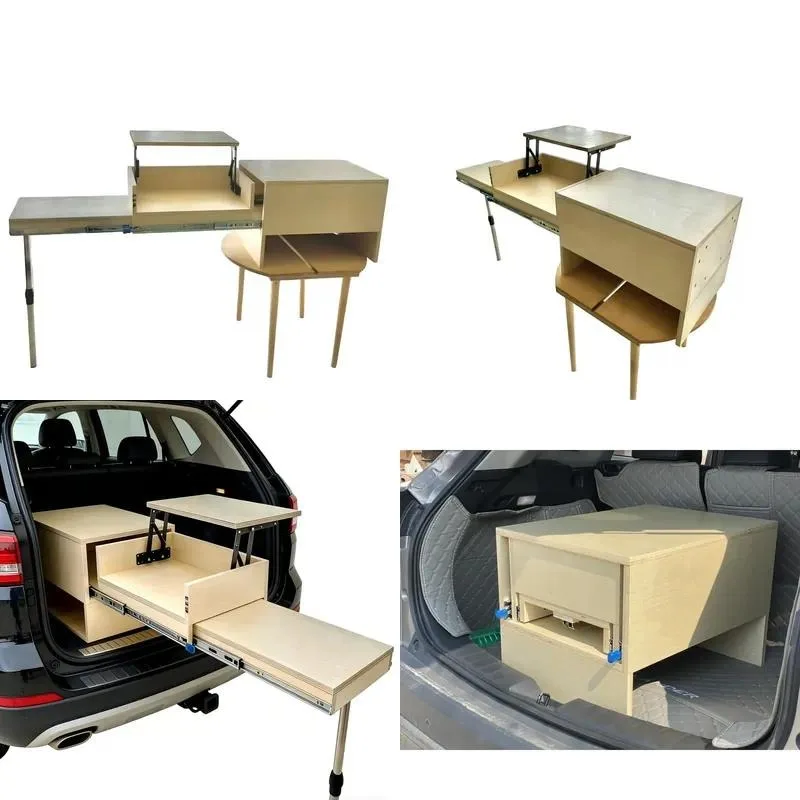Multi-purpose Camper Drawer System Rear Door Kitchen Locker for Outdoor Camping