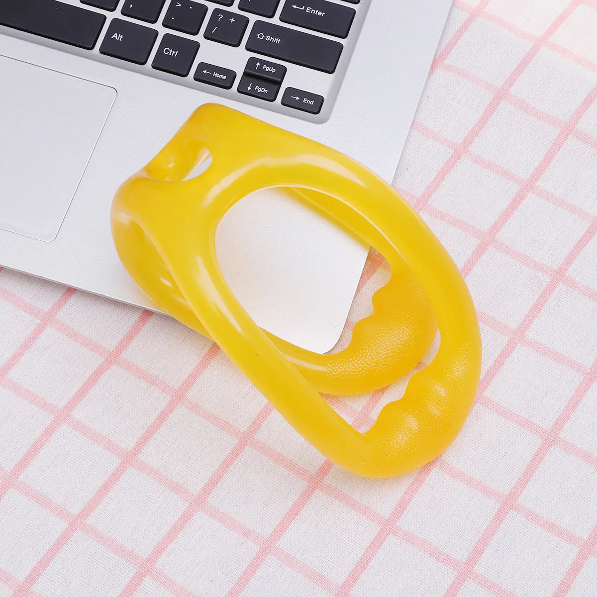 Chest Developer Silicone Yoga Resistance Band Yellow Fitness Pull Rope Muscle Building Tool Strength Training Exerciser