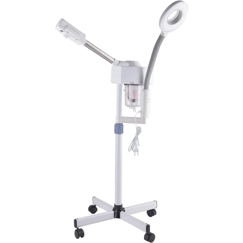 

2in1 Touch Screen Facial Steamer 3X Magnifying Lamp,Esthetician Steamer Professional Aromatherapy Humidifier Face Spa Mist Steam
