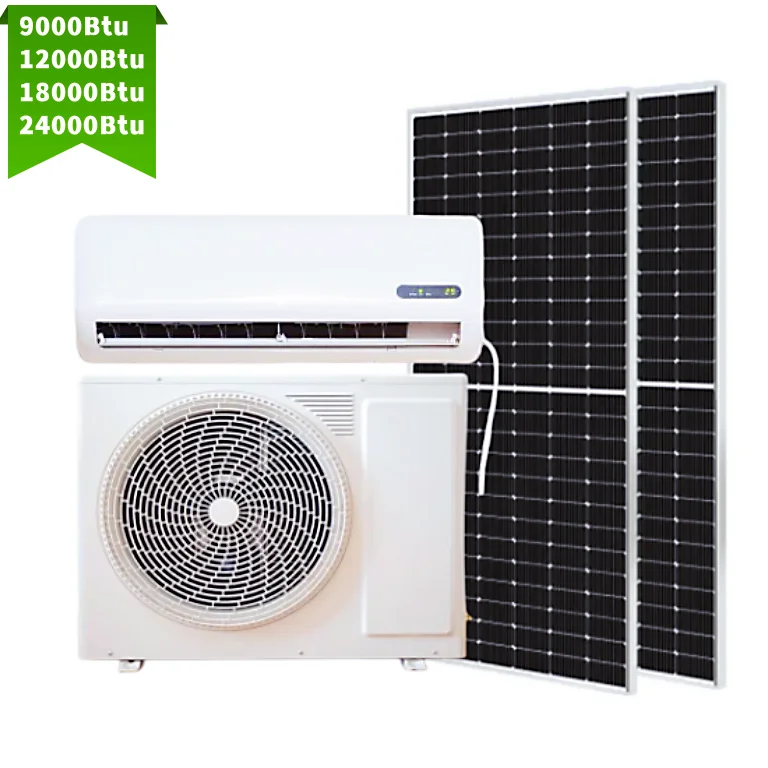 

Новый 9000Btu 12000Btu 18000Btu 24000Btu 48V солнечная энергия цена AC DC гибридный автономный сплит настенный кондиционер переменного тока на солнечной энергии