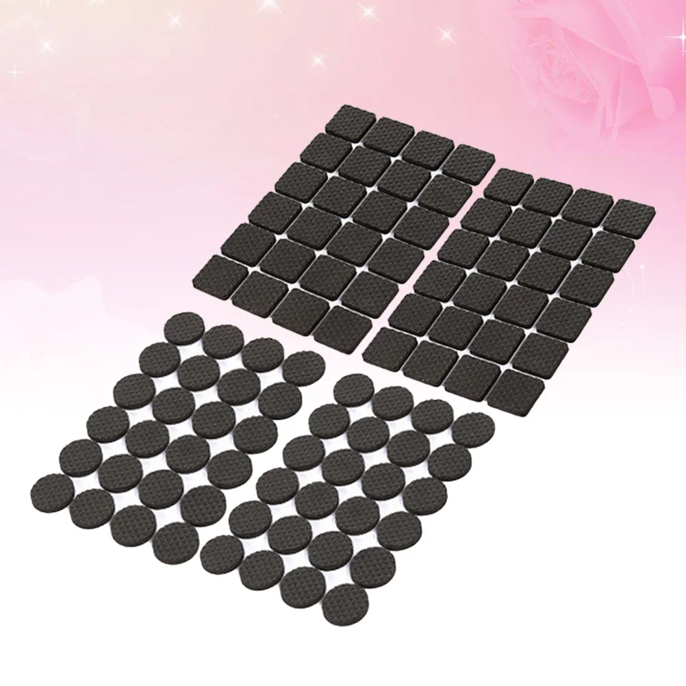 

4pcs Non Slip Furniture Pads 24 Stickers 3Mm Rounded Square Adhesive Floor Protectors Wood Grippers Couch Stoppers Heavy Duty