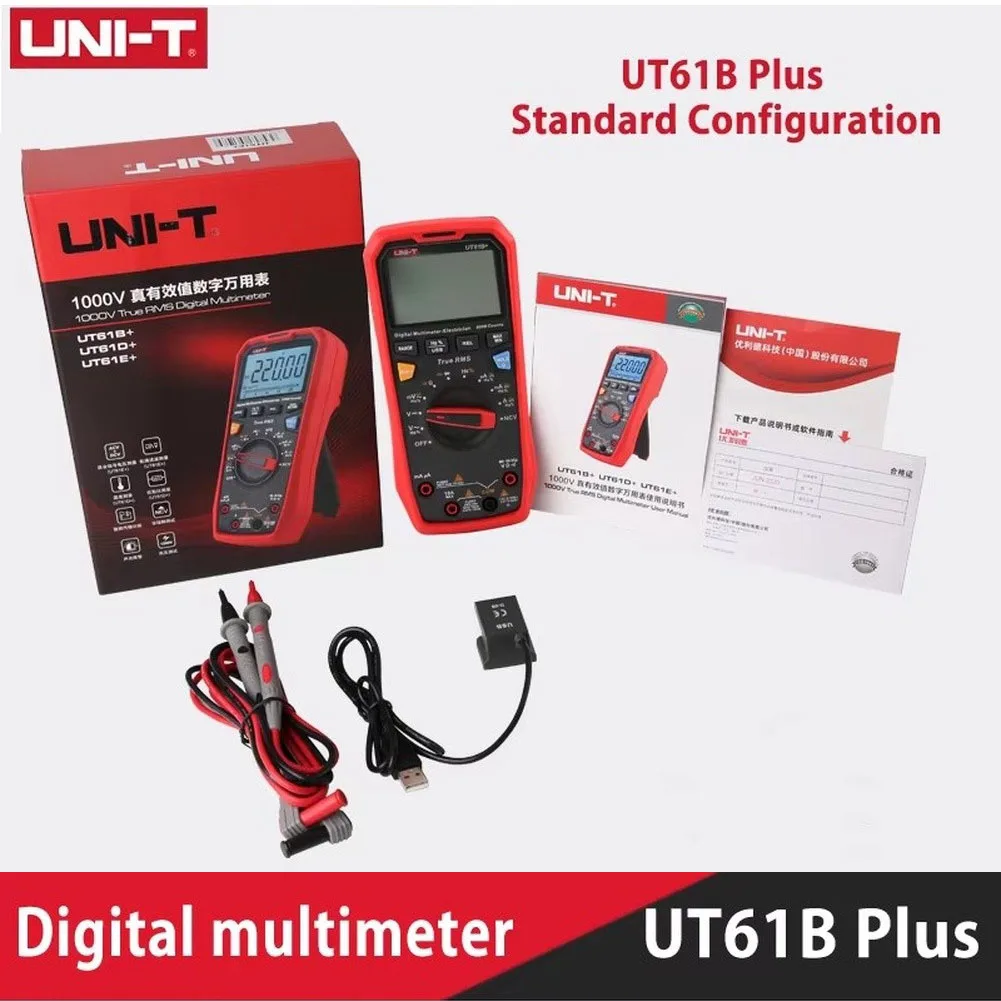 UNI-T UT61E Smart Professional Digital Multimeter Set  Tester Units True RMS-Auto Range 6000 Counts DC AC 1000V