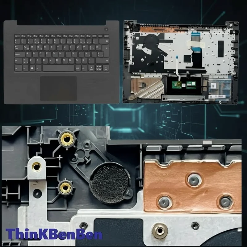 

Турецкий серый чехол для клавиатуры (верхняя часть, подставка для рук) для Lenovo V130 14 14IKB 14IGM 5CB0R34941