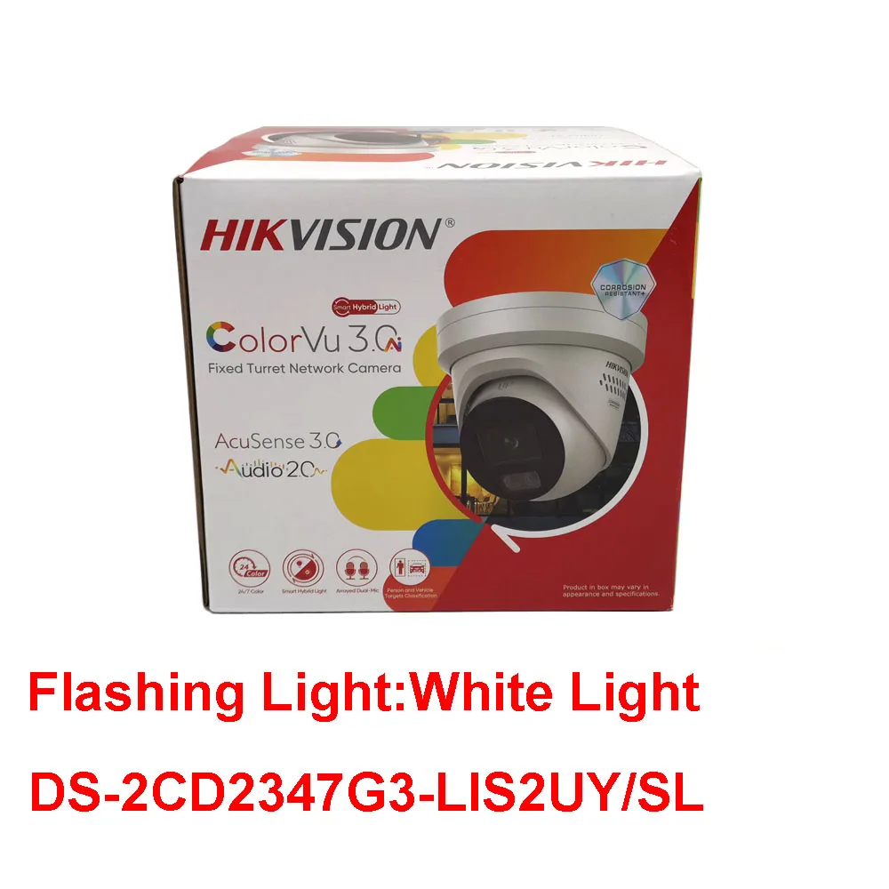 Hikvision 4MP DS-2CD2347G3-LIS2UY/S(L)(RB) ColorVu3.0 POE IP67