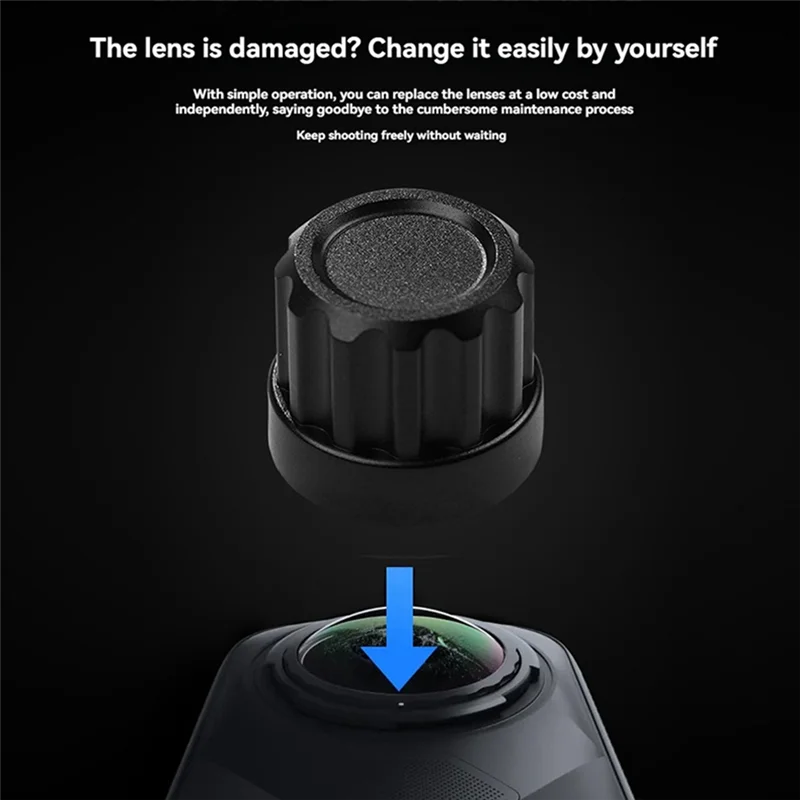 SUNRI-For Insta360 X5 استبدال عدسة عمل الكاميرا لتقوم بها بنفسك طقم تصليح لتعزيز ملحقات التصوير الفوتوغرافي #6