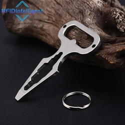 Multi-functional Stainless Steel Wrench Screwdriver Bottle Opener Self-defense Tools for Outdoor Camping Picnic Accessories