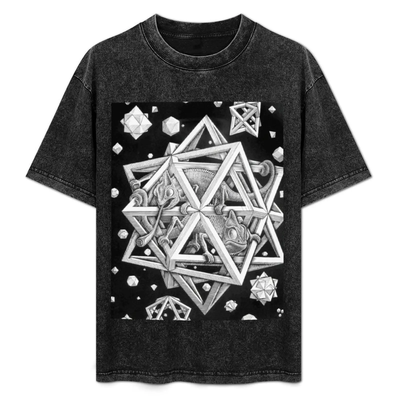 

MC Escher Halftone Graphic T-Shirt cheap stuff animal prinfor boys boys whites mens t shirt