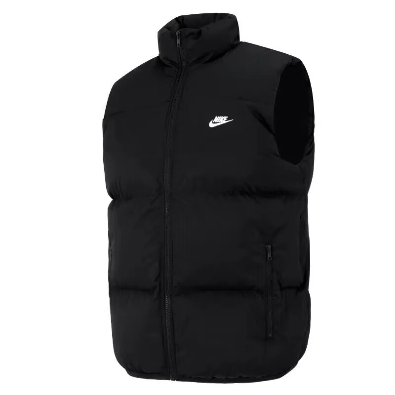 Новое оригинальное поступление, жилет NIKE AS M NK CLUB PUFFER, мужской пуховик, жилет, теплый пуховик, спортивная одежда