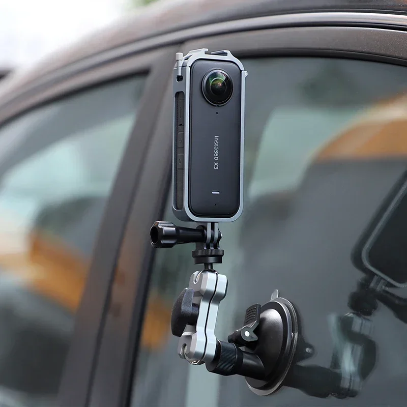 Quadro de proteção de liga de alumínio botas frias expandir borda capa protetora para insta360 um x3 acessórios de câmera panorâmica