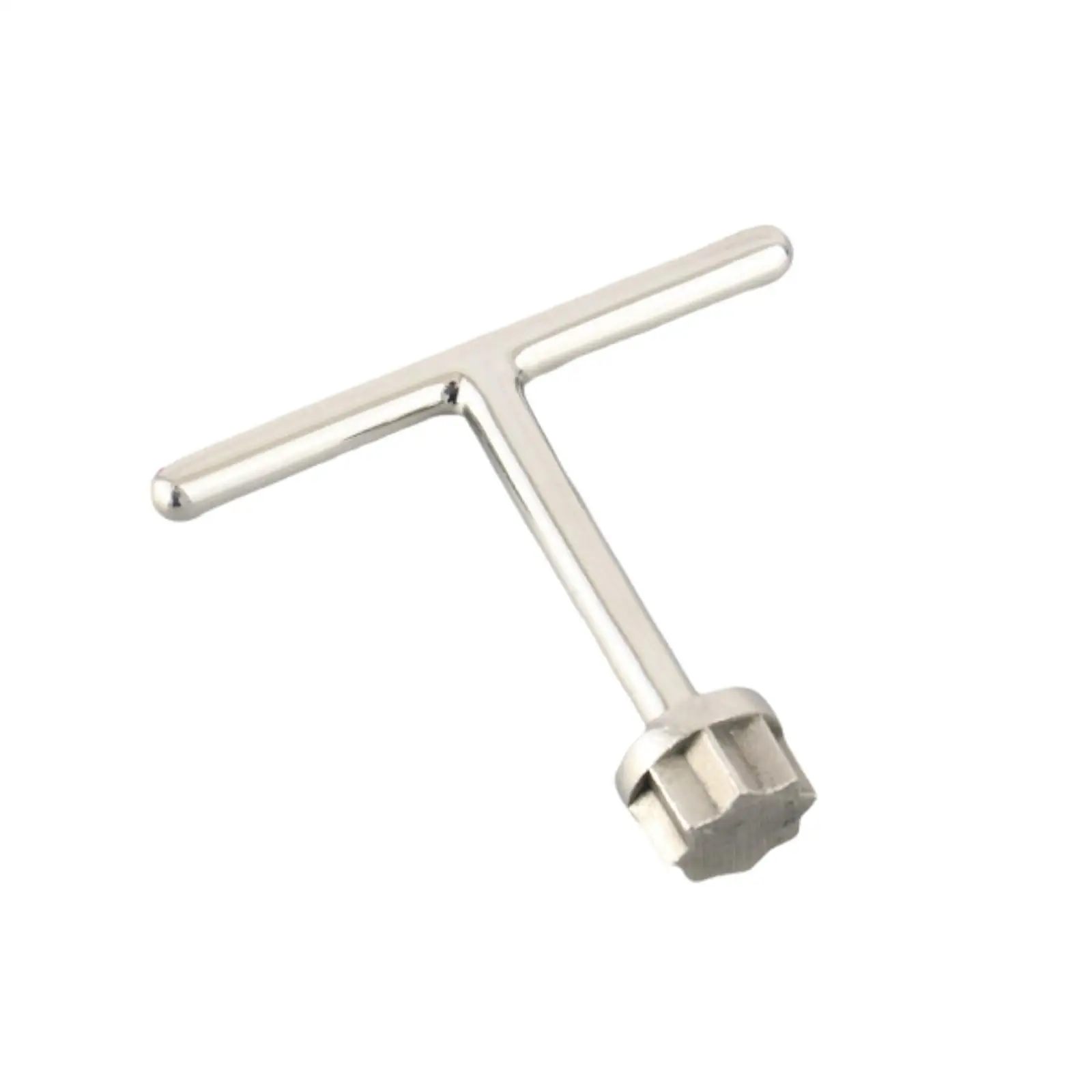 Sturdy Stainless Steel Star Pattern Key T Handle Compact Marine Tool Wear Resistant Easy to Use for Yacht Fuel Filler