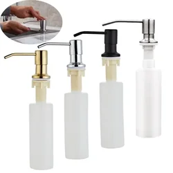 300ML Black For Kitchen Sink Soap Dispenser ABS Dispenser Detergent Liquid Soap Bathroom Manually Press Soap Dispenser
