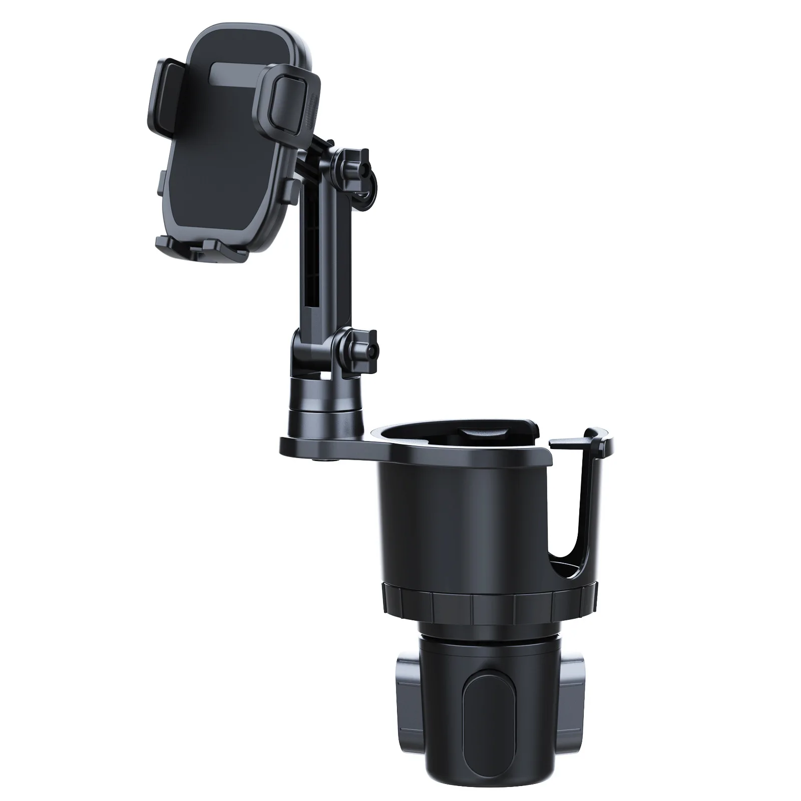 Car Phone Holder, Cup Holder Phone Mount With Memory Function 360°Rotation iPhone Car Phone Mount With Adjustable Long Neck