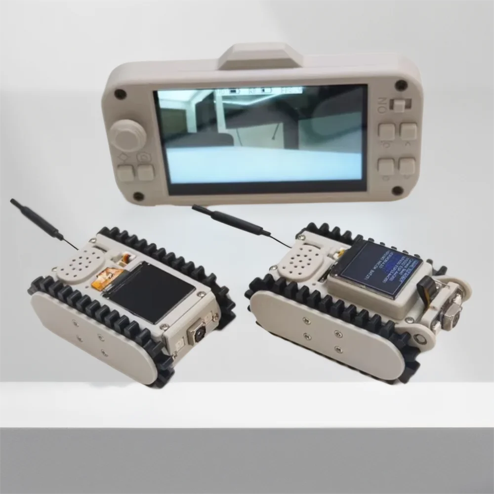 Pipeline Inspection Wireless Video Car Track Robot with Camera Maker Teaching Esp32 Scanning Code Networking DIY Program Toysit