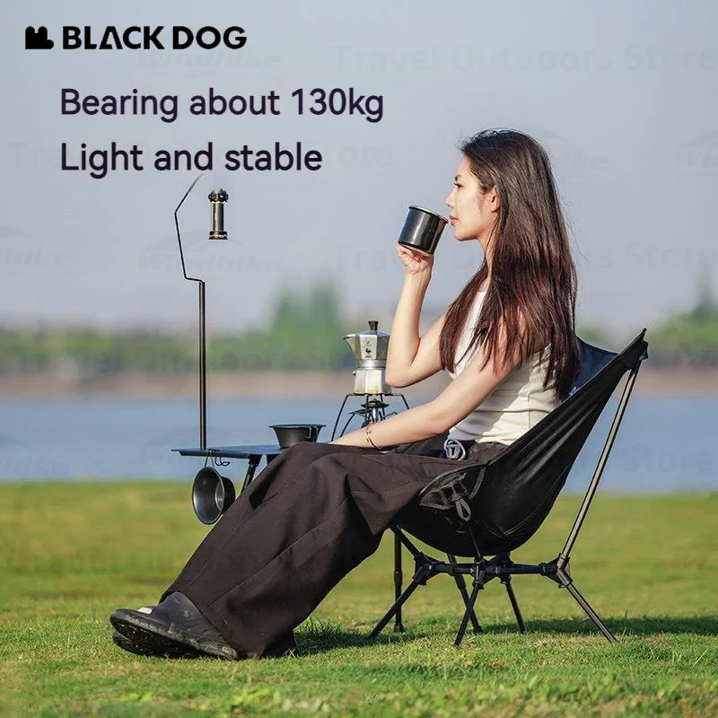 Naturehike BLACKDOG Camping Folding Chair Ultralight Portable 7075 Aluminum Alloy Chair Outdoor Travel Picnic Beach Moon Chair