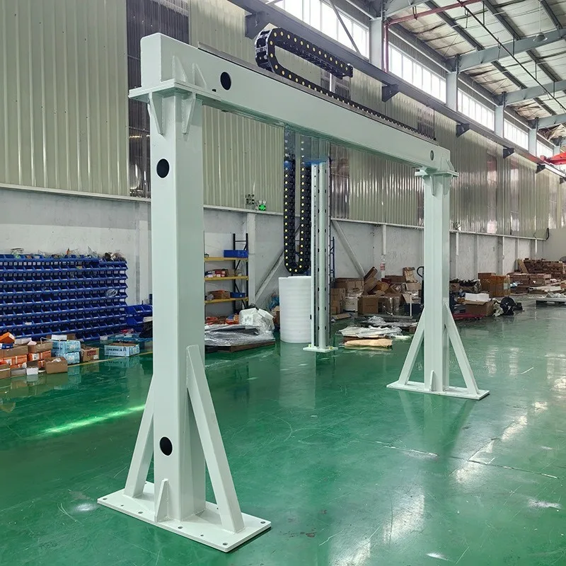 Automatic loading and unloading, packing and palletizing manipulator Linear drive rack module truss