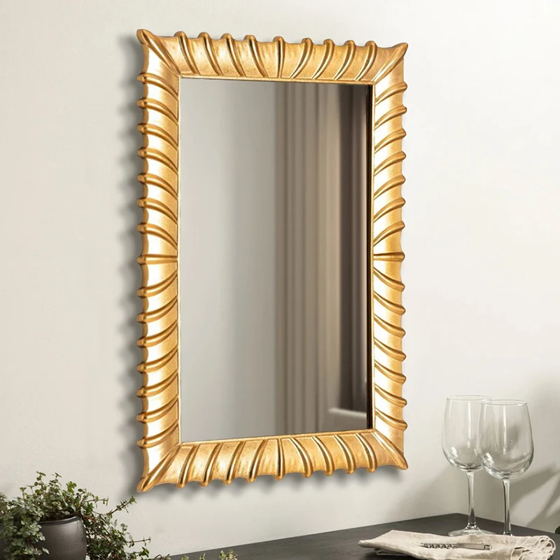 

French retro full-length mirror home bedroom full-length mirror special-shaped makeup mirror Internet celebrity large mirrr