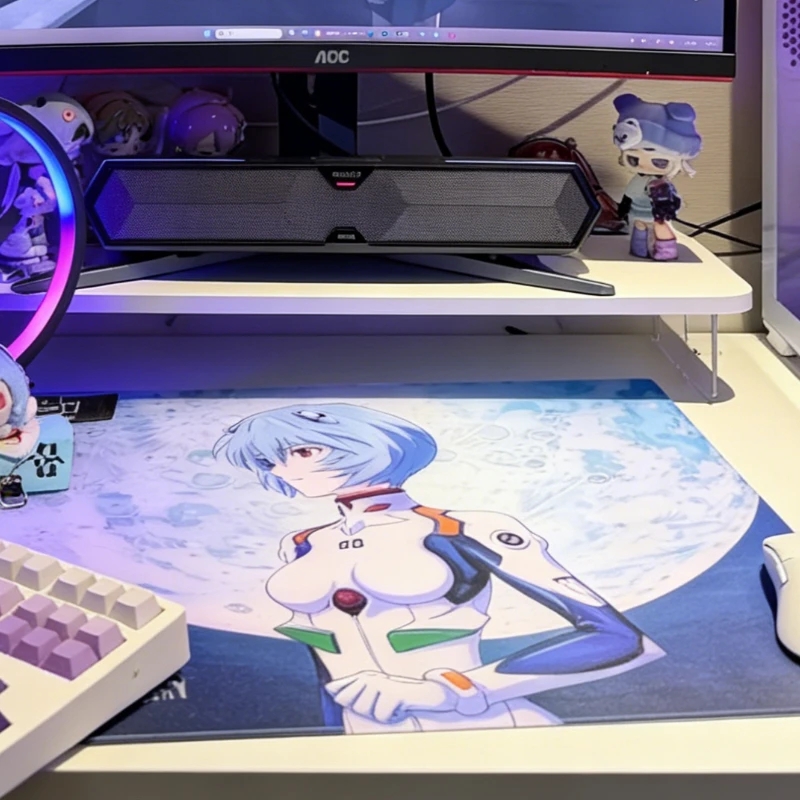 Tempered Glass Custom Mouse Pad Personalized Anime E Sports Gaming Mats Large Size Desk Pad for PC FPS Gaming Accessories