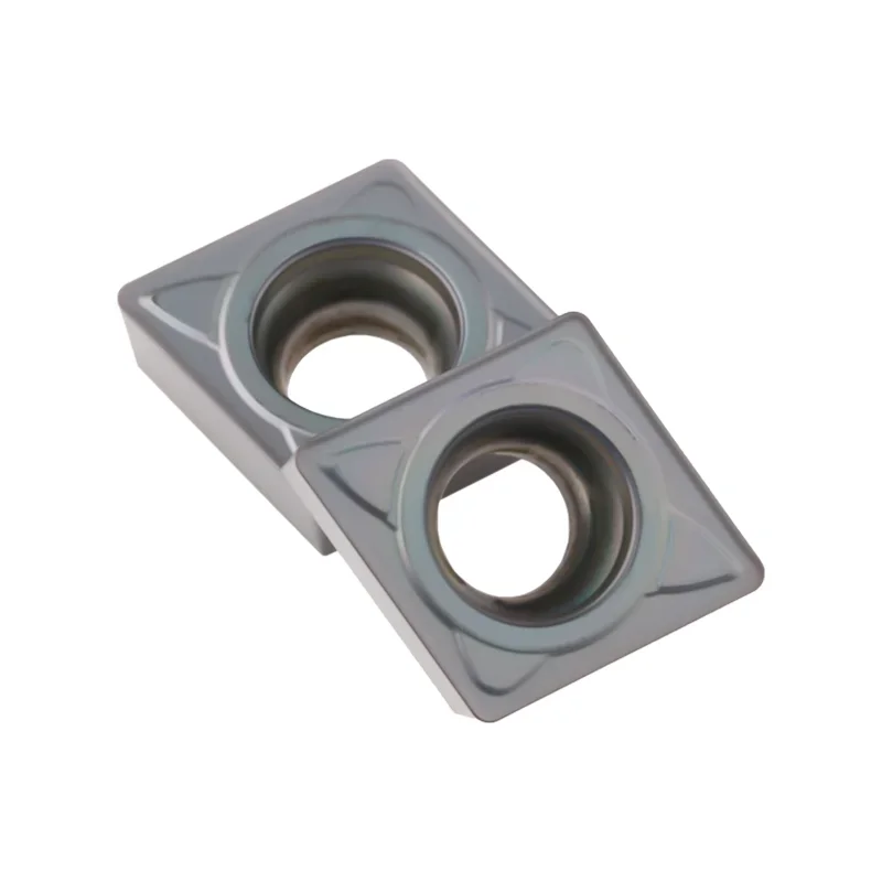 Imagem -04 - Placas de Torneamento de Metal Duro para Torno Inserção do Carboneto Ccmt 060204 Ccmt09t304 Vp15tf Ccmt09t308 09t308