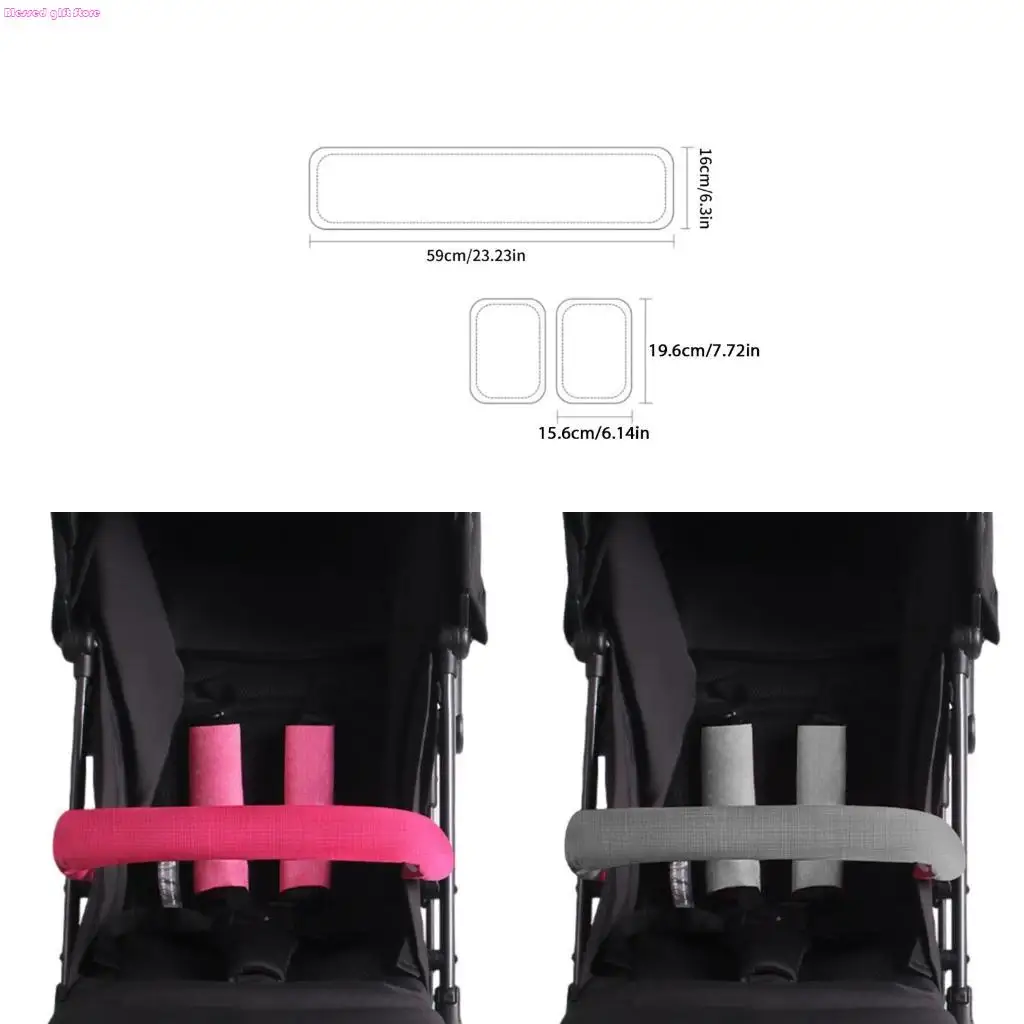 D0JC Baby Strollers Strap Protective Cover Universal Belt Protector Sleeve Infant Strollers Accessory for Pushchairs