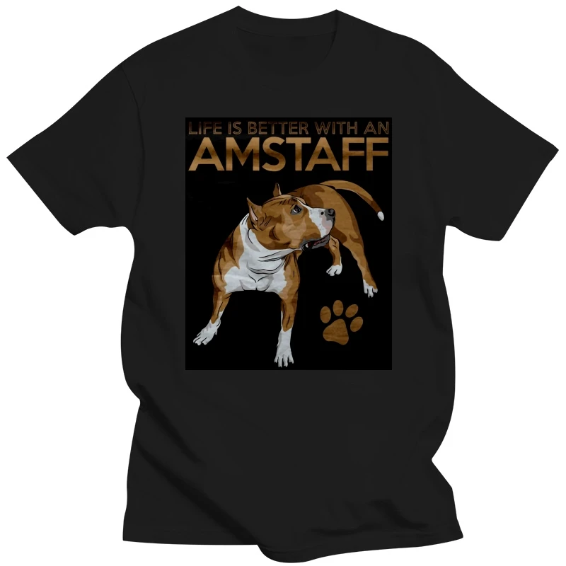 Men T Shirt  Life is better with an amstaff  Women t-shirt