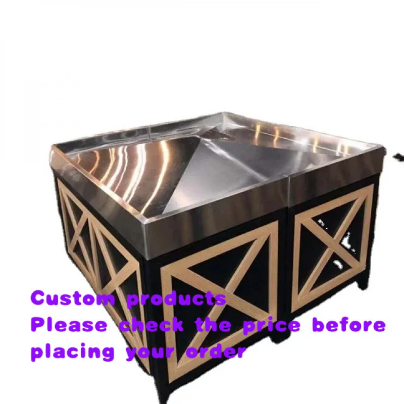 custom.Supermarket Customized Practical Fruit and Vegetable Display Shelf Display Cabinet