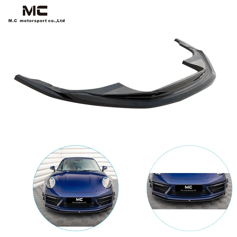 

New Coming Front Spoler for Porsche 911 992 Car Bumper M Style Front Lip Bumper Spoiler